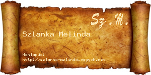 Szlanka Melinda névjegykártya